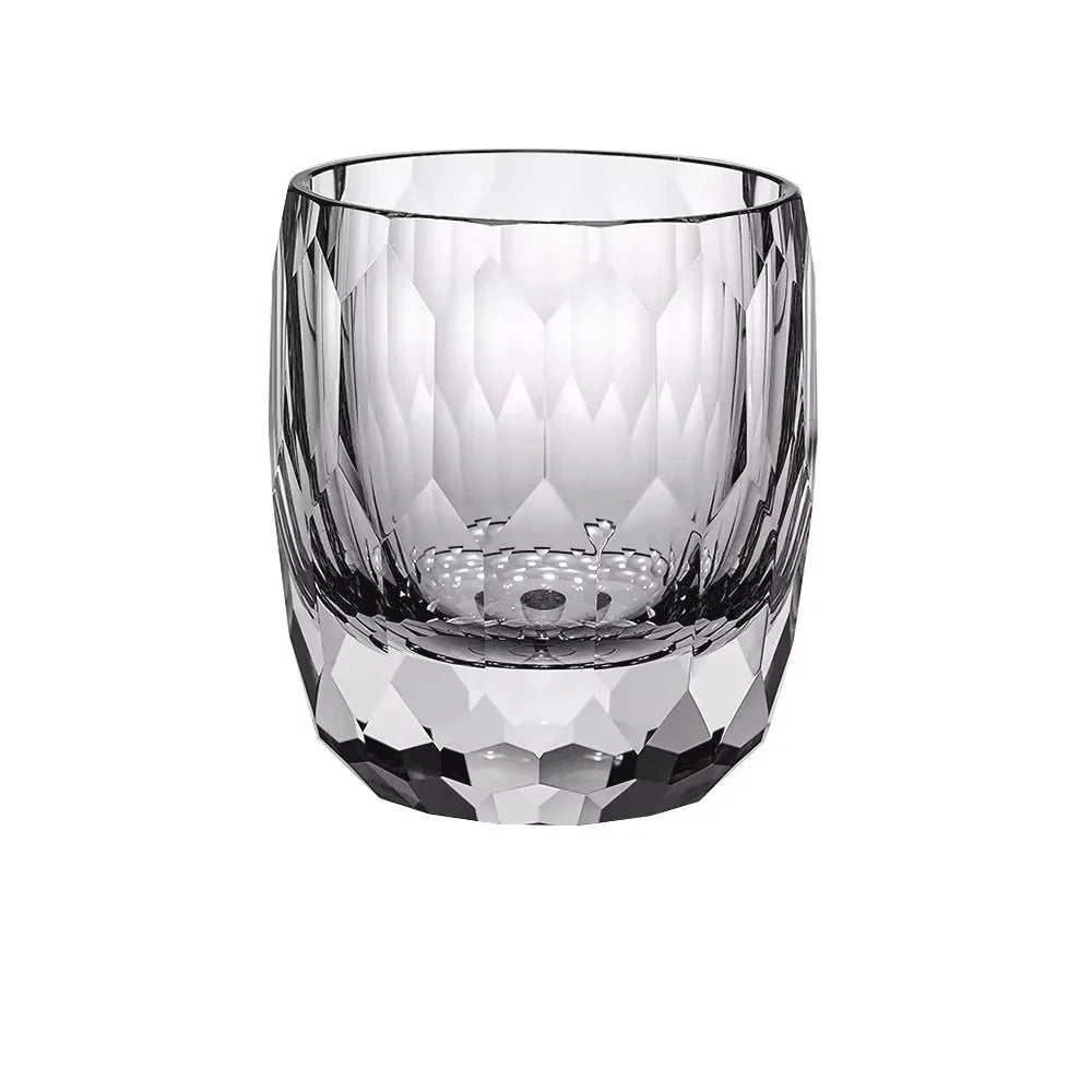Japanese Handmade Carved Crystal Glass Whisky Glasses, Household Foreign Wine Glasses, Water Glasses, Gift Collection, 200ml
